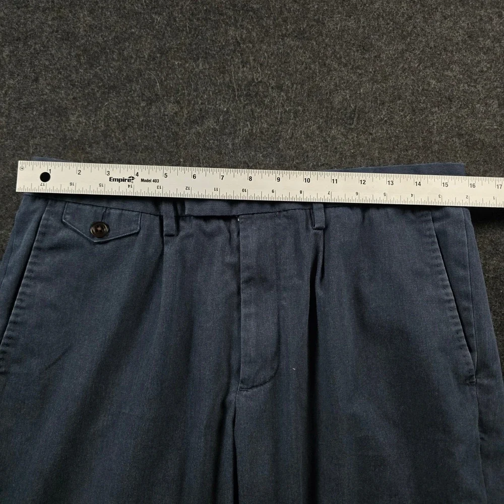 Wallace & Barnes Mens (Fits 32x29) Navy Blue Straight Leg Chino Pants W32 L30